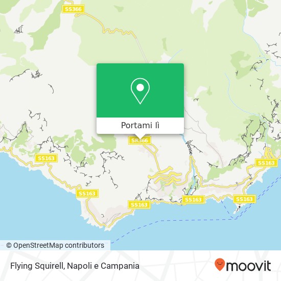 Mappa Flying Squirell, Piazza Paolo Capasso, 14 80051 Agerola