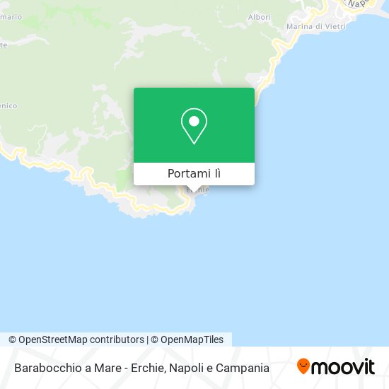 Mappa Barabocchio a Mare - Erchie