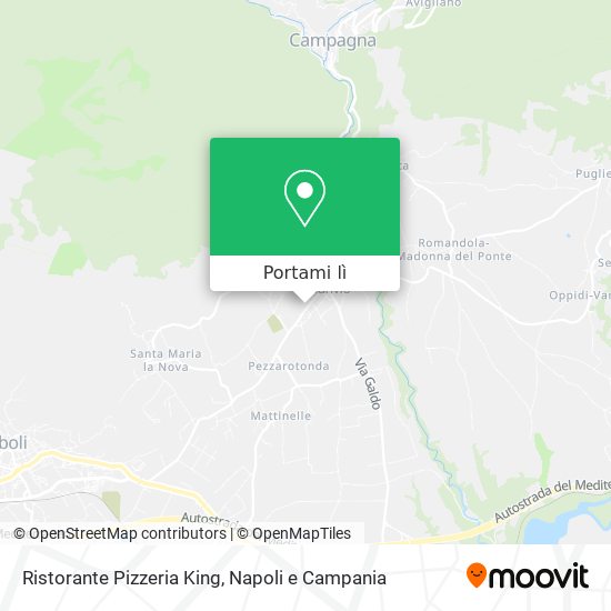 Mappa Ristorante Pizzeria King