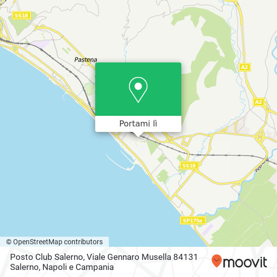 Mappa Posto Club Salerno, Viale Gennaro Musella 84131 Salerno