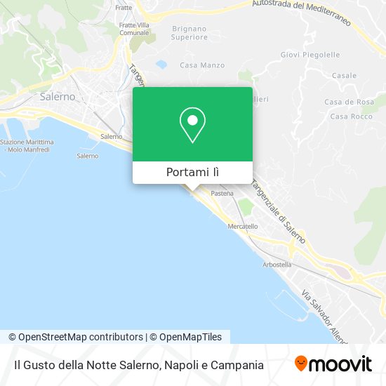 Mappa Il Gusto della Notte Salerno
