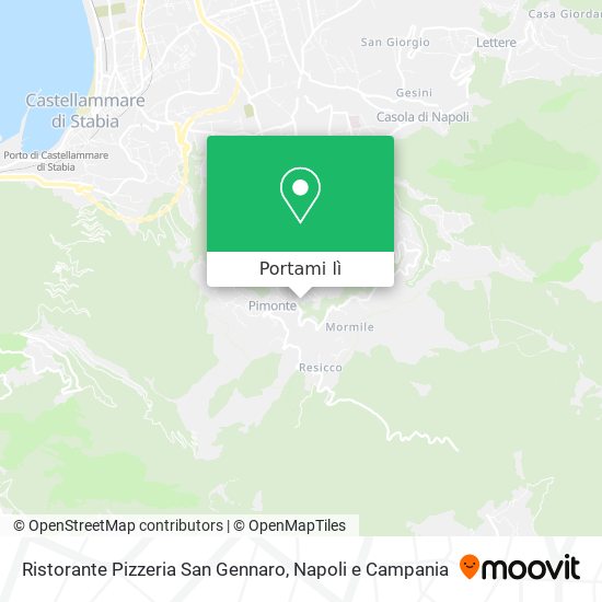 Mappa Ristorante Pizzeria San Gennaro