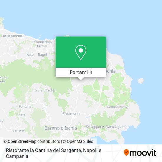 Mappa Ristorante la Cantina del Sargente