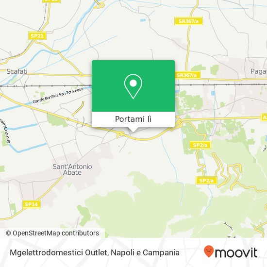 Mappa Mgelettrodomestici Outlet, Via dei Goti, 103 84012 Angri