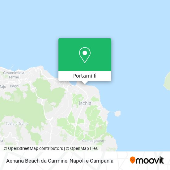 Mappa Aenaria Beach da Carmine