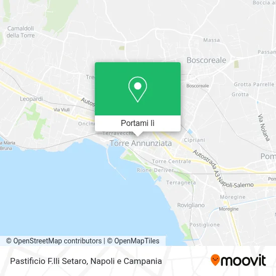 Mappa Pastificio F.lli Setaro