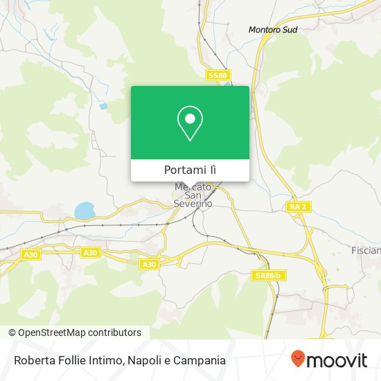 Mappa Roberta Follie Intimo, Corso Armando Diaz 84085 Mercato San Severino