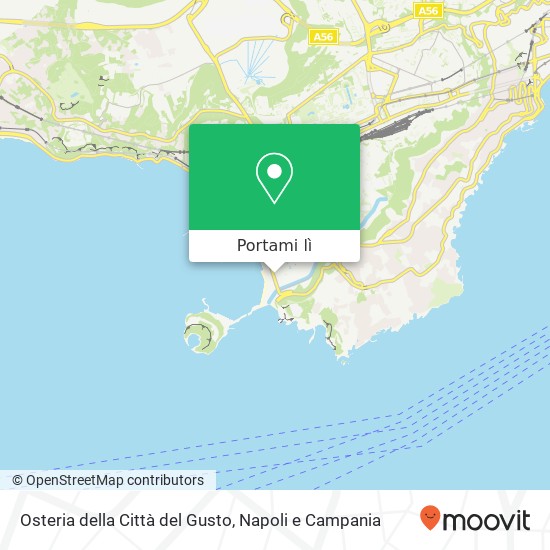 Mappa Osteria della Città del Gusto, Via Coroglio, 57E 80124 Napoli