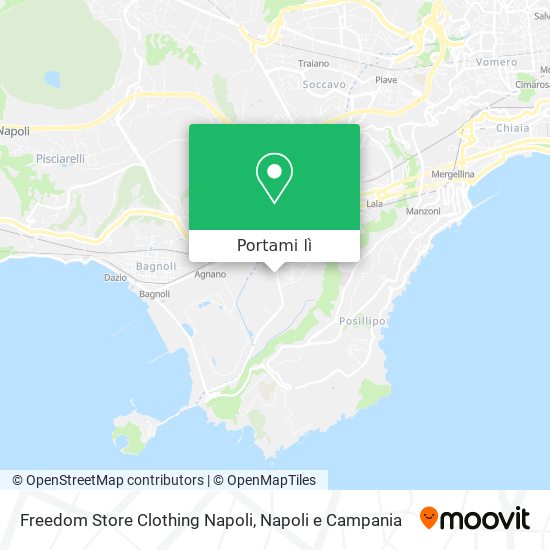 Mappa Freedom Store Clothing Napoli