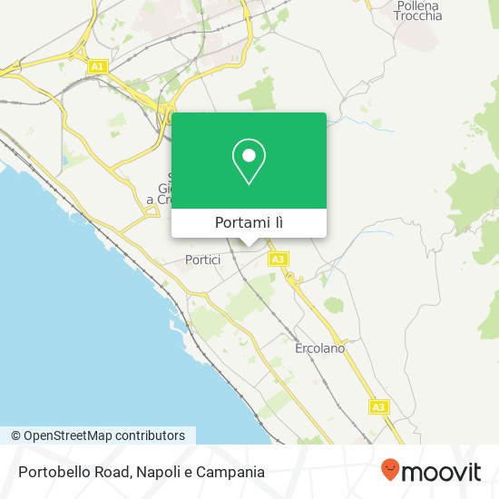 Mappa Portobello Road, Via Gravina, 15 80055 Portici