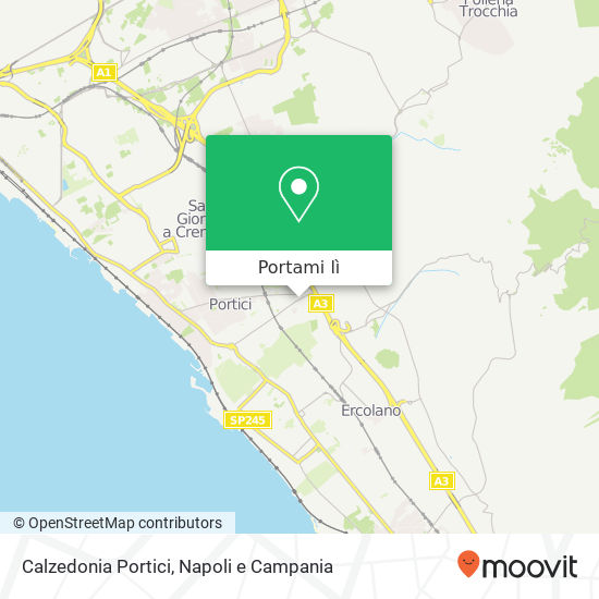 Mappa Calzedonia Portici, Via Libertà 80055 Portici