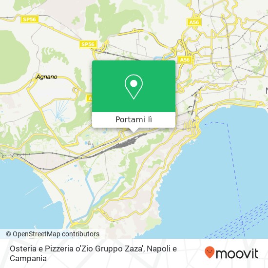 Mappa Osteria e Pizzeria o'Zio Gruppo Zaza', Via degli Scipioni, 5 80125 Napoli