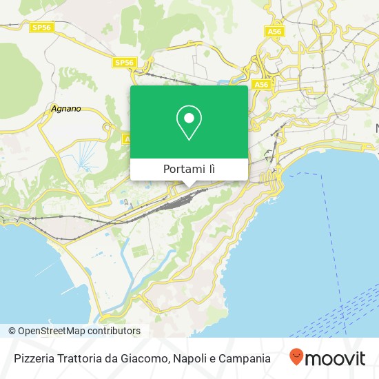 Mappa Pizzeria Trattoria da Giacomo, Via degli Scipioni, 5 80125 Napoli