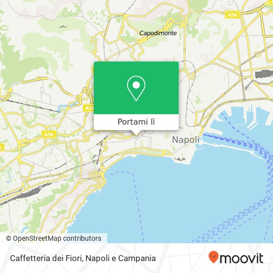 Mappa Caffetteria dei Fiori, Via Francesco Crispi, 48 80121 Napoli