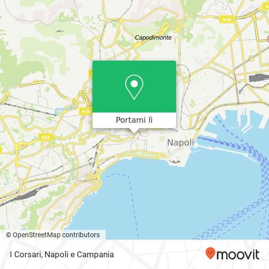 Mappa I Corsari, Corso Vittorio Emanuele 80121 Napoli