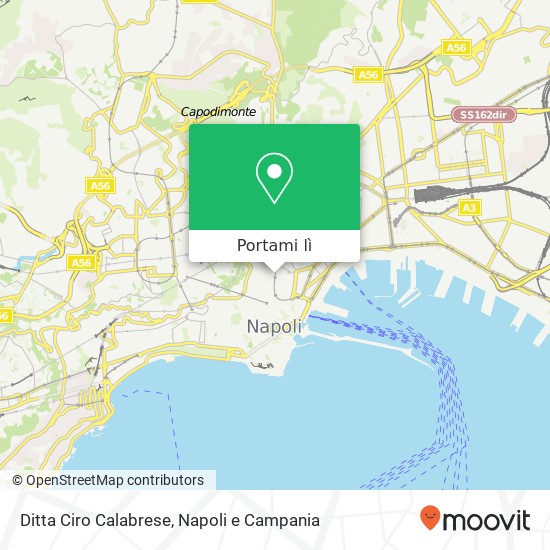 Mappa Ditta Ciro Calabrese, Via Toledo 80134 Napoli