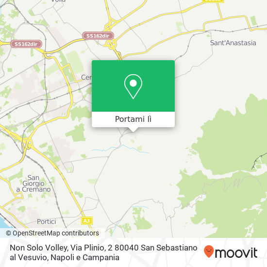 Mappa Non Solo Volley, Via Plinio, 2 80040 San Sebastiano al Vesuvio