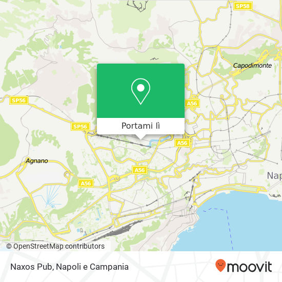 Mappa Naxos Pub, Via Antonino Pio, 115 80126 Napoli