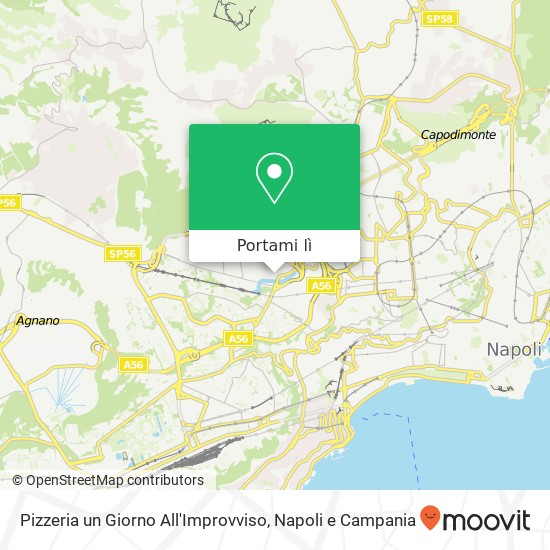 Mappa Pizzeria un Giorno All'Improvviso, Via Risorgimento, 20 80126 Napoli