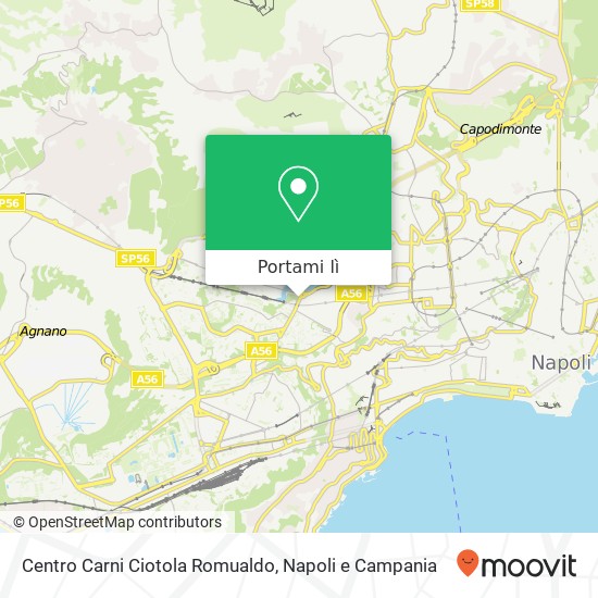 Mappa Centro Carni Ciotola Romualdo, Via Giustiniano, 291 80126 Napoli