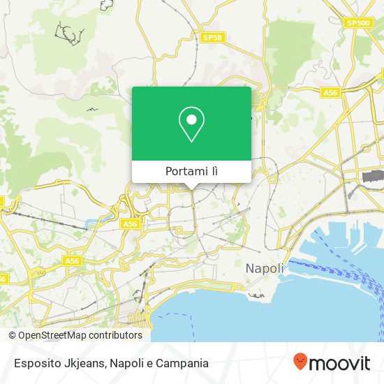 Mappa Esposito Jkjeans, Piazza Medaglie d'Oro, 47 80129 Napoli