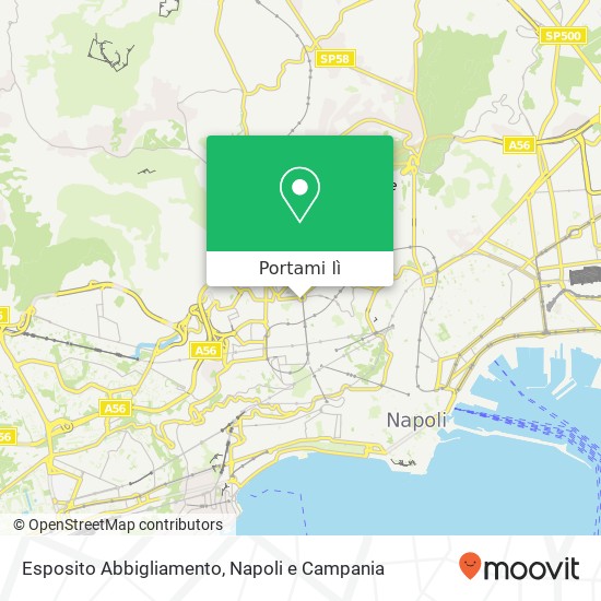Mappa Esposito Abbigliamento, Piazza Medaglie d'Oro, 53 80128 Napoli