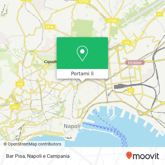 Mappa Bar Pisa, Piazza Camillo Benso di Cavour, 20 80137 Napoli