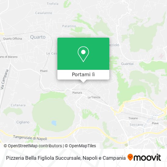 Mappa Pizzeria Bella Figliola Succursale