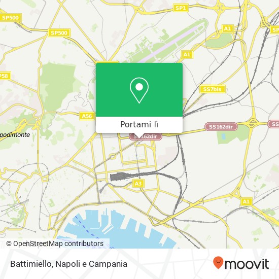 Mappa Battimiello, Via Nuova Poggioreale, 43 80143 Napoli