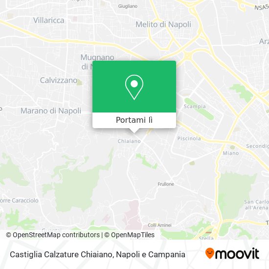 Mappa Castiglia Calzature Chiaiano