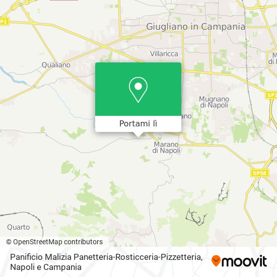 Mappa Panificio Malizia Panetteria-Rosticceria-Pizzetteria