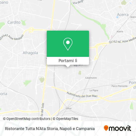 Mappa Ristorante Tutta N'Ata Storia