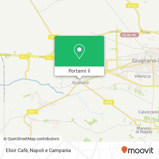 Mappa Elisir Cafè, Via Santa Maria a Cubito, 282 80019 Qualiano