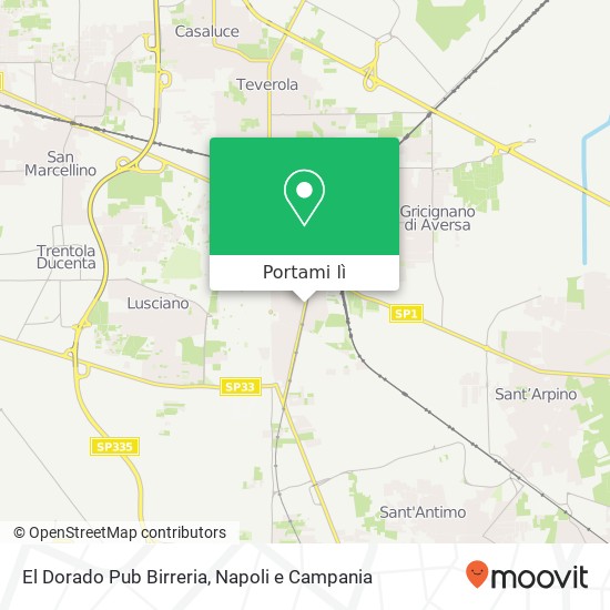 Mappa El Dorado Pub Birreria, Viale John Fitzgerald Kennedy, 136 81031 Aversa