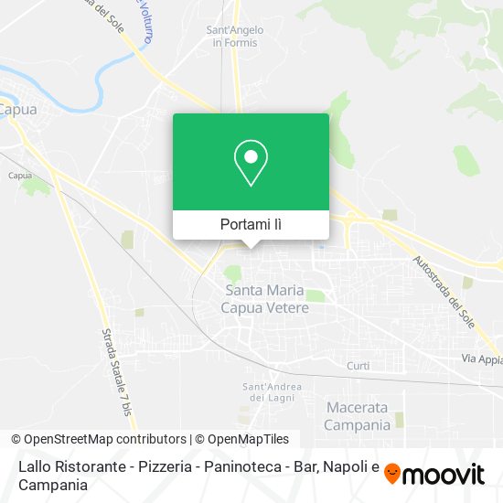 Mappa Lallo Ristorante - Pizzeria - Paninoteca - Bar