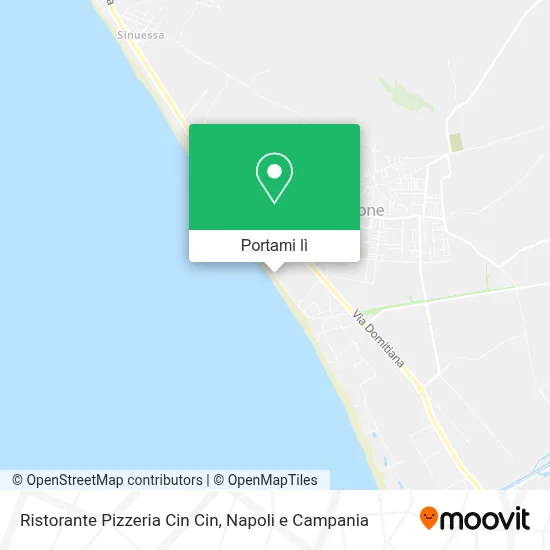 Mappa Ristorante Pizzeria Cin Cin