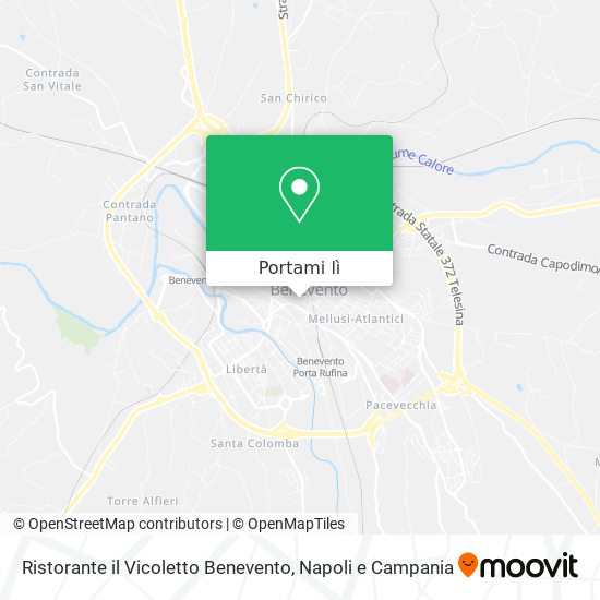 Mappa Ristorante il Vicoletto Benevento