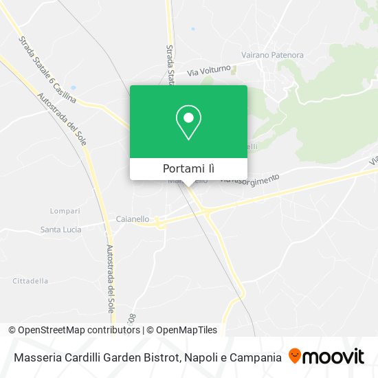 Mappa Masseria Cardilli Garden Bistrot