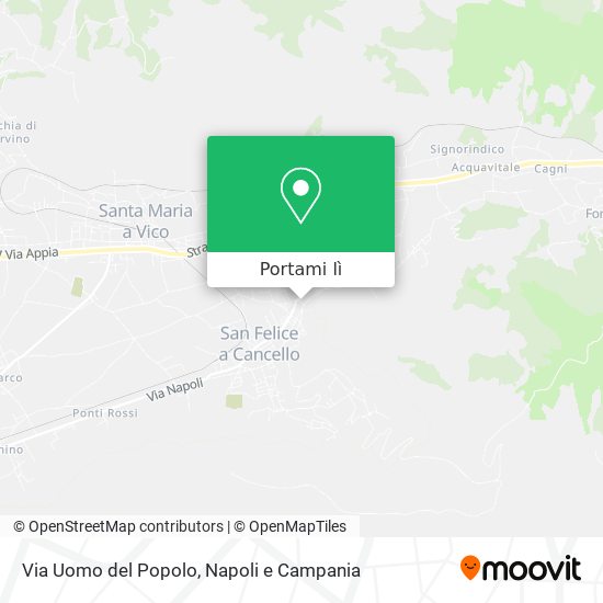 Mappa Via Uomo del Popolo