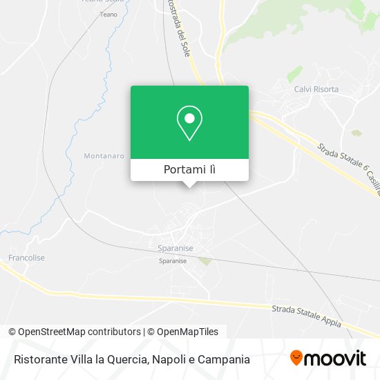Mappa Ristorante Villa la Quercia
