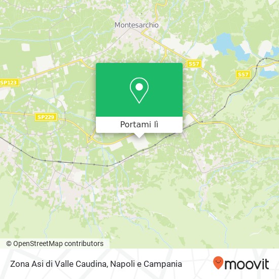 Mappa Zona Asi di Valle Caudina