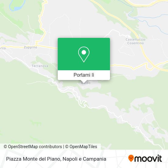 Mappa Piazza Monte del Piano