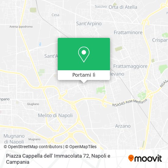Mappa Piazza Cappella dell' Immacolata 72