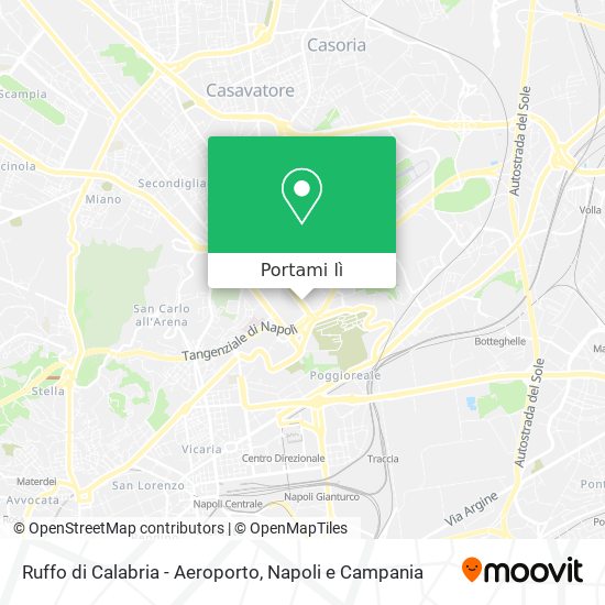 Mappa Ruffo di Calabria - Aeroporto