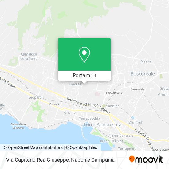Mappa Via Capitano Rea Giuseppe