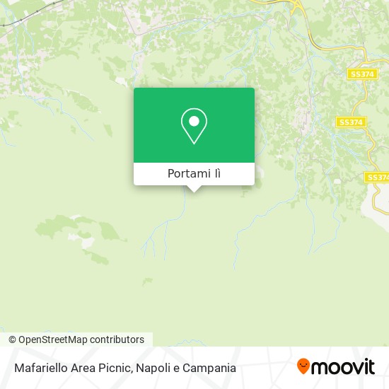 Mappa Mafariello Area Picnic