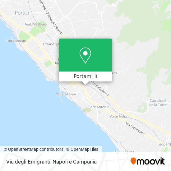 Mappa Via degli Emigranti