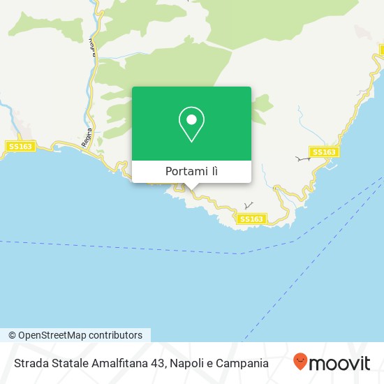 Mappa Strada Statale Amalfitana 43