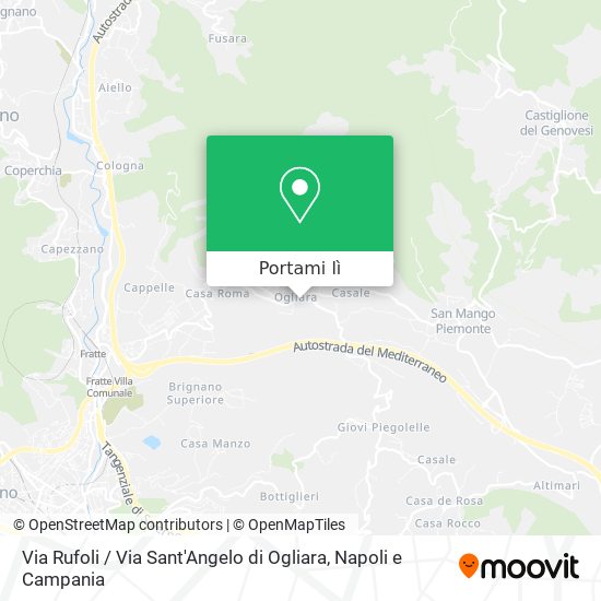 Mappa Via Rufoli / Via Sant'Angelo di Ogliara