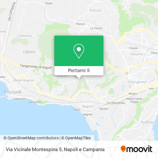 Mappa Via Vicinale Montespina 5